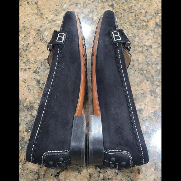Tod's Black Suede Ballet Flats Slip On Driving Mocs Womens Loafers Dress Shoes 5 - Picture 8 of 12